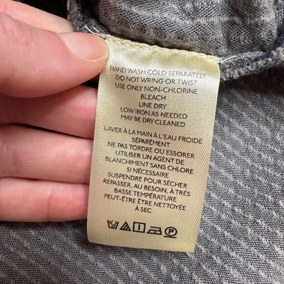 Sz 4 NWT Free People The Other Side Corduroy Midi Dress Gray Boho Cottage Belted - Picture 8 of 10